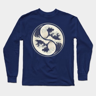 Yin Yang Waves Long Sleeve T-Shirt